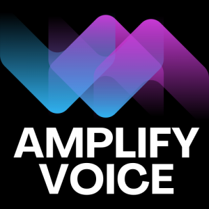 Amplify Voice Logo Black BG