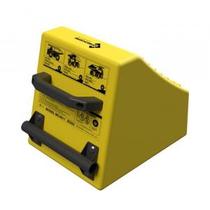Ultra-Class MC4011, currently the lightest ultra-class wheel chock on the market at 27 lbs.