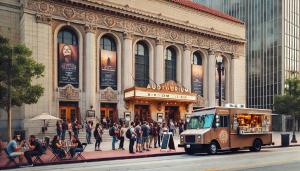 Auditorium Rush Outside