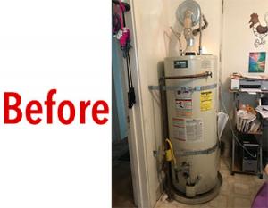 water heater before and after