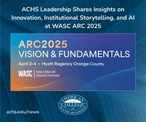 ACHS Press Release covering WASC ARC Conference