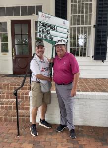 Colonel and Caddie Tom Ryan with Player Tim Herron