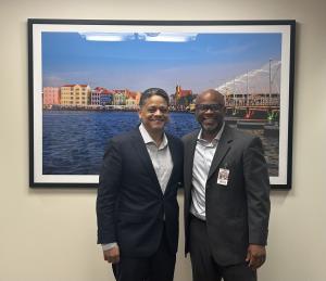 Eugene Rhuggenaath (left) and Quin Christian (right) in Washington D.C.