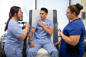 Hawaii Medical College students learning in a classroom