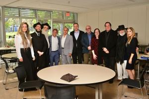 Pictured left to right: Tal Navarro, Rabbi Danny Illulian, Rabbi Per, Sponsor Farzad Nosrati of One Divine Singularity, Steve Javisdad, Ashkan Tabibnia, Todd Johnson, Karen Hall, David Firestone, Honorary Mayor David Levi, and Liyah Bey. Not pictured:  Sp