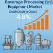 Global Beverage Processing Equipment Market to Grow at 4.9% CAGR, Reaching USD 13.63 Billion by 2035