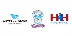 Award-winning logos by Brand Force 5, including Water and Stone, Scullapalooza, and Homes4Heroes, recognized for emotional clarity and creative execution.
