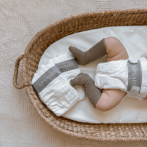 Arsahd Diapers are designed with ultra soft & superior materials, are chemical free and ultra absorbent. They have a high back elasticized waistband to offer blow out protection.