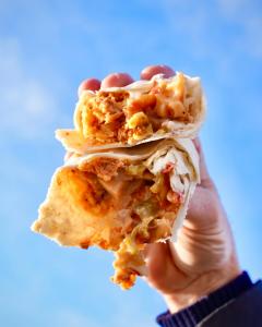 Dis Burrito cut open