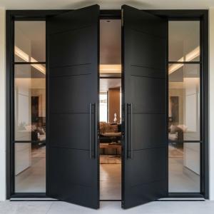 Sleek Double Fire Rated Doors with Sidelites