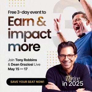 Thrive in 2025 virtual event by Tony and Dean