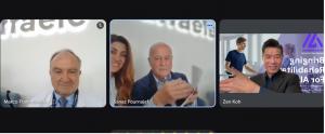 MotusAcademy CEO Zen Koh and ERRS Director Prof Alessandro Giustini sign an MOU in Rome, witnessed by Prof Marco Franceschini, and Dr. Sanaz Pournajaf to launch their global rehabilitation robotics education partnership.