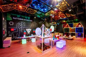 Children's colorful play area.