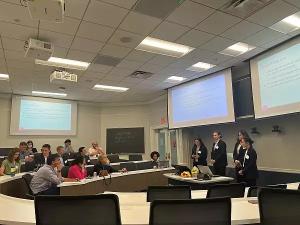 Four students present their award-winning project