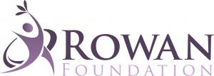 Rowan Foundation logo image with purple sprite and organization name