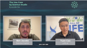 Ben Jacobs and Dr. Tuan Cao discuss decentralized genomics on #54 of The Use-Case podcast by Scenius Studio, highlighting LIFE AI’s role in transforming healthcare through Web3
