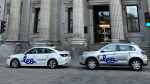 Deux véhicules de Leo Autopartage à Montreal