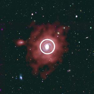 Image of where new stars are formed according to the gas content