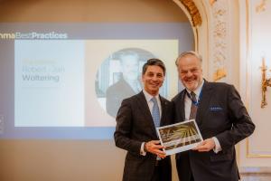 Panos Almyrantis (President of The European Hotel Managers Association), and Robert-Jan Woltering, Managing Director of Hotel De L’Europe Amsterdam.