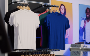 clothing at a store