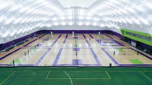 Inside the dome volleyball future legend sports complex Windsor Colorado