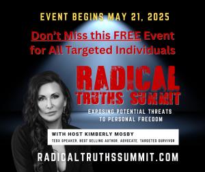 Image invite suggesting not to miss this FREE Event for those who believe they are Targeted Individuals