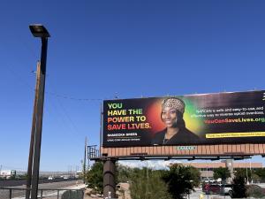Green billboard