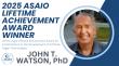 Dr. John Watson Named Recipient of the Vishnu Ingle Lifetime Achievement Award