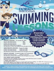 Learn to Swim Price list.