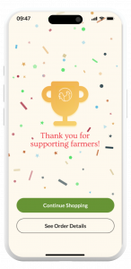 Red Hen App Screenshot - Thanks for Supporting Local Farms