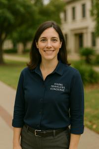 A Concierge Visiting Her Assigned Students on college campus
