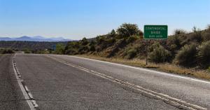 New Mexico Roadway from a CDT hiker perspective.