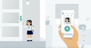KoreLock Unikey Mobile Credentials on Smartphone