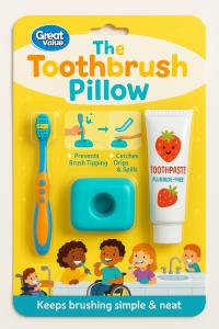 Walmart’s Great Value and Equate white label rendering by Toothbrush Pillow