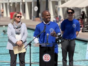 Melanie Sauer, Tyron Hampton, Dr. Mathew Feaster
