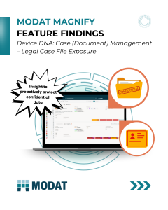 Legal Case Files Exposure - Modat Magnify findings