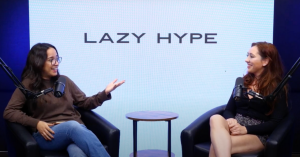 Liz Hernandez, founder of Lazy Hype and host of the new health and wellness podcast, talks with Violet, founder of New Vibe Gymnastics, as one of her first guests on the Lazy Hype Podcast.