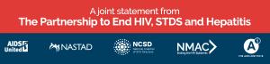 Image Reads "A Joint Statement from the Partnership to end HIV, STDs and Hepatitis"