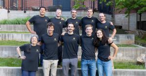 A photo of the Virtue Solar team