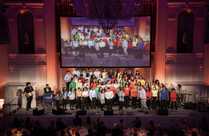 Students singing