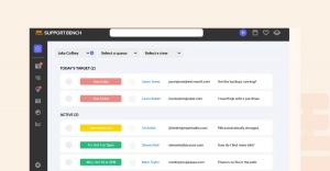 Screenshot of Supportbench’s dashboard showing customer support tickets, agent assignments, and service due dates in a unified view.