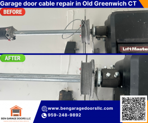 Garage door cable repair