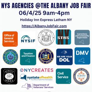Albany Job Fair NYS Agencies June 4th 2025