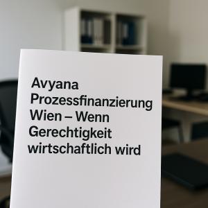Avyana Prozessfinanzierung Wien – Wenn Gerechtigkeit wirtschaftlich wird