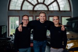 Founders of DriveX (left to right): Valter Läll, Rauno Sigur and Kentti Koppel
