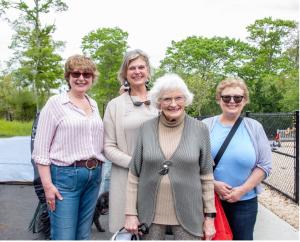  EH Town Supervisor Kathee Burke-Gonzalez, Legislator Ann Welker, Mary Welker, Cate Rogers (Photo credit: Lisa Tamburini)