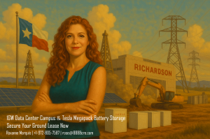 1,000 MW power ground lease available: Roxanne Marquis, Texas AI data center real estate expert guiding strategic infrastructure investments and ground lease opportunities.