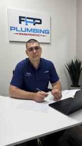 FPP Plumbing founder Denys Kavaler at company office in Plano, TX - professional and trusted plumber