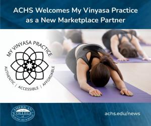 ACHS Welcomes My Vinyasa Practice as a New Marketplace Partner