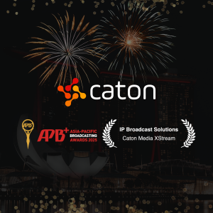 Caton Technology Wins APB+ Award for Caton Media XStream